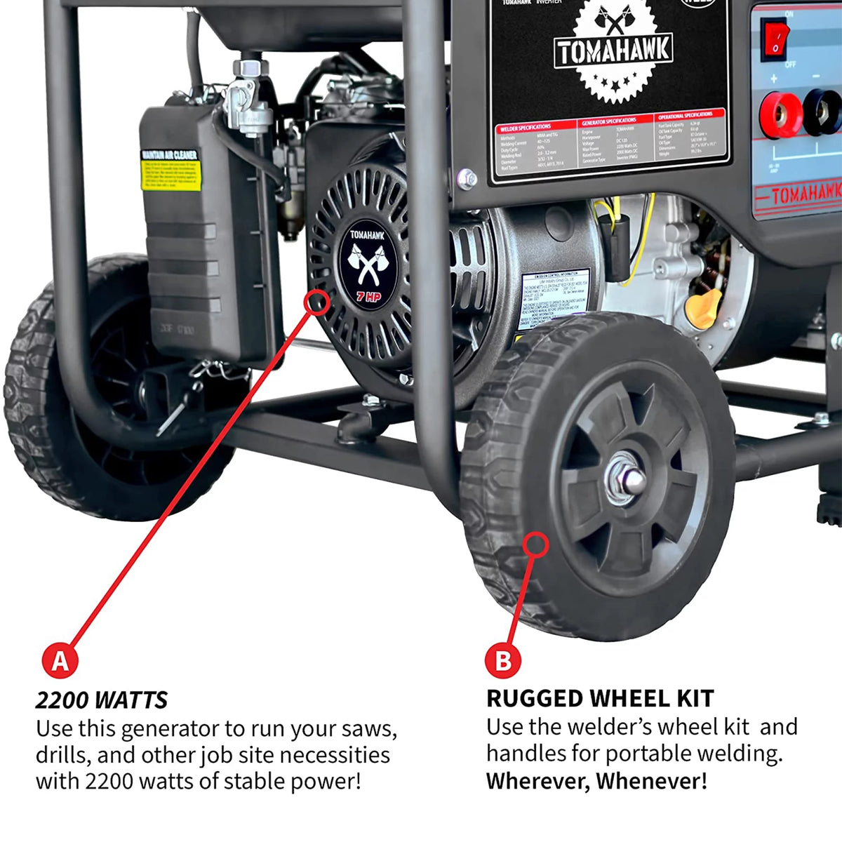 120 Amp Welder with 2,200W Generator G72642