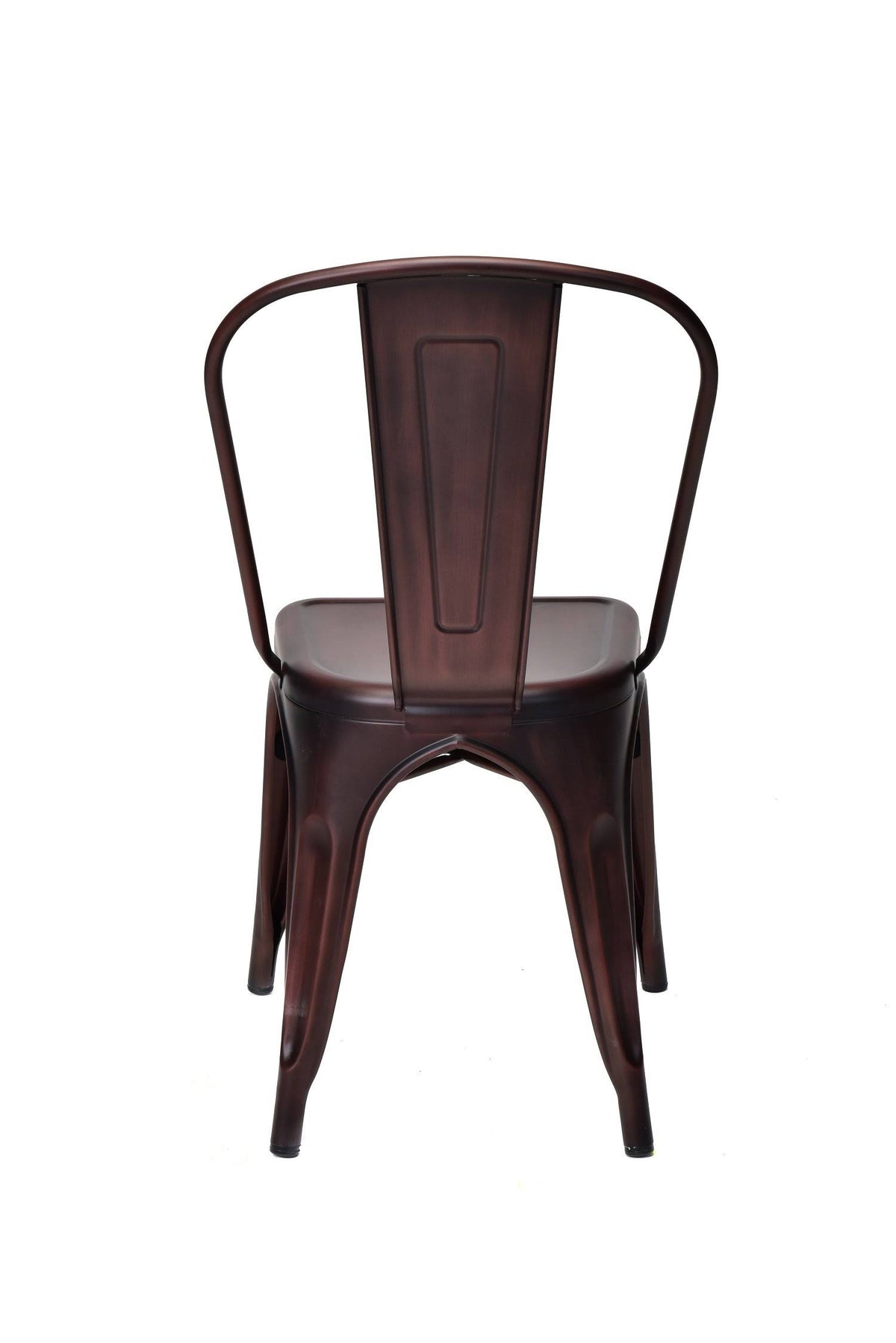 Powder Coated Steel Stackable Armless Chair Set of 4 B6095