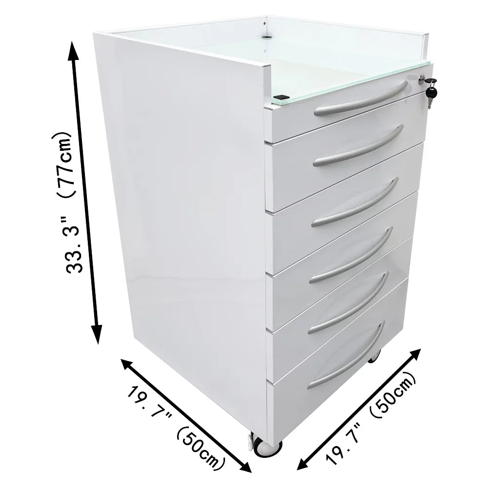 Stainless Steel Mobile 5 Drawers Cabinet X599790