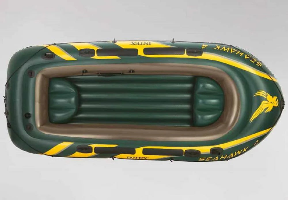 Inflatable 4 Person Boat Set with Oars & Air Pump 2 Pack T9056