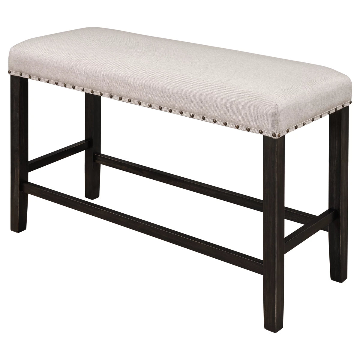 Rustic Wooden Upholstered Dining Bench S67788