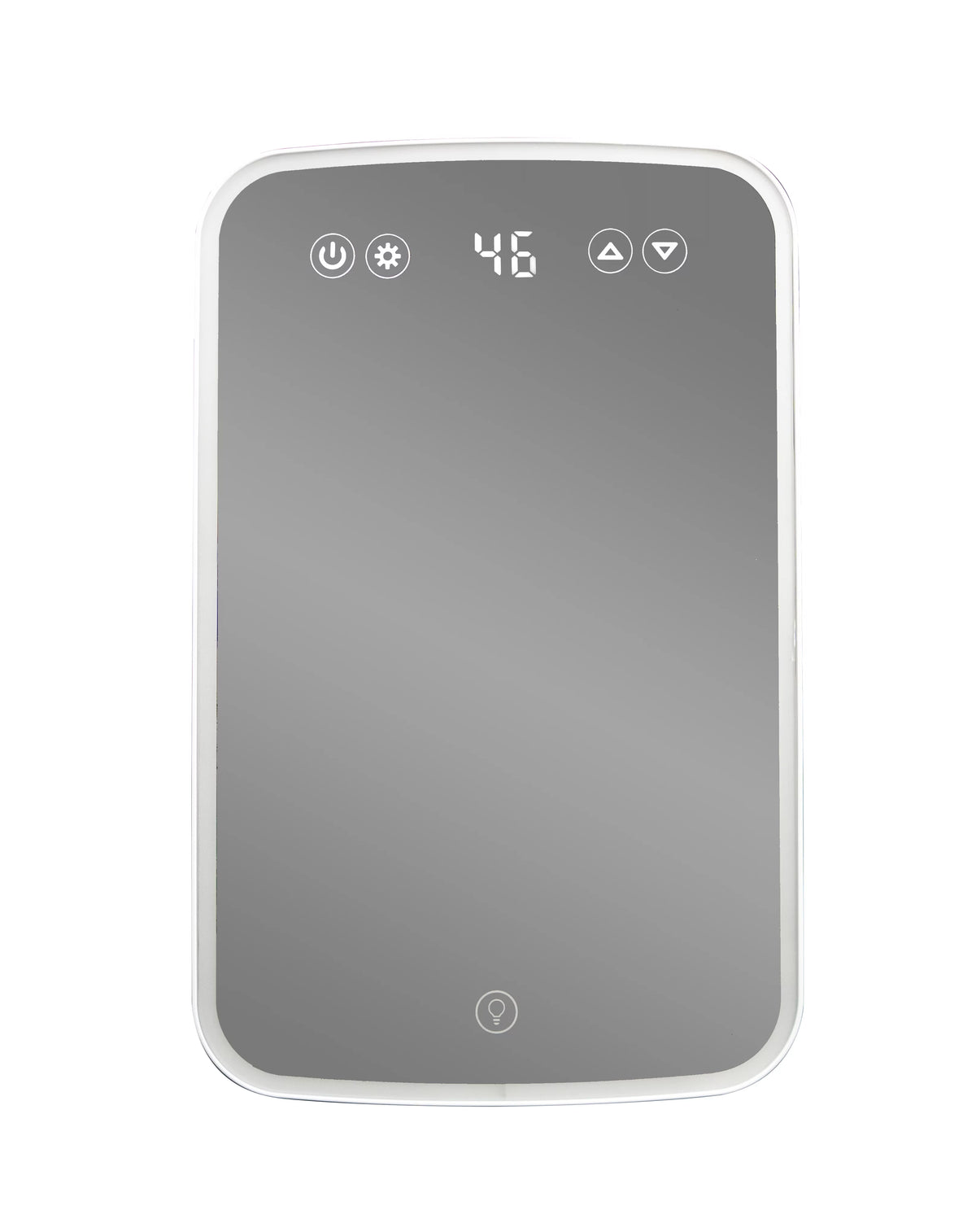 7.4L Mini Fridge with Mirror & Light in White V318