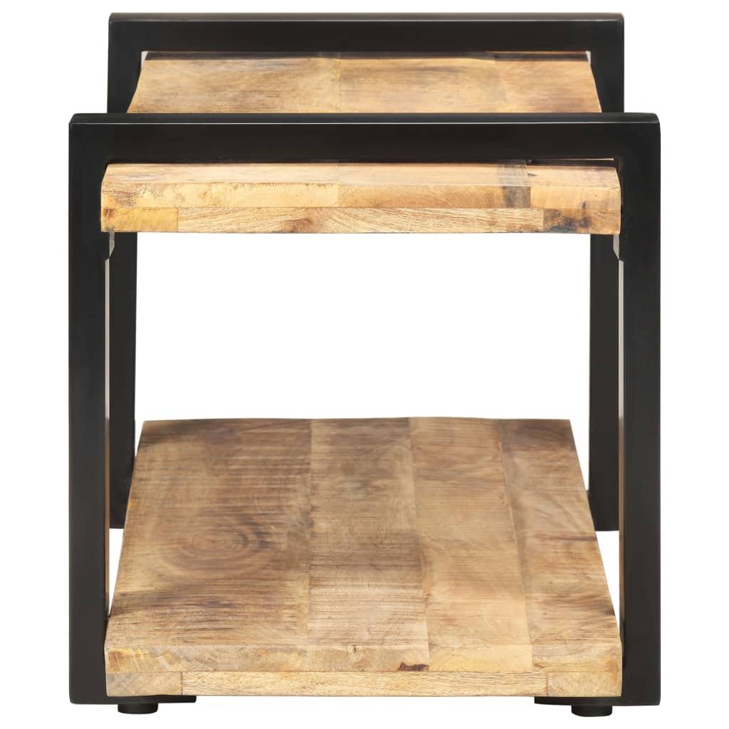 Solid Acacia Wood TV Cabinet B55783
