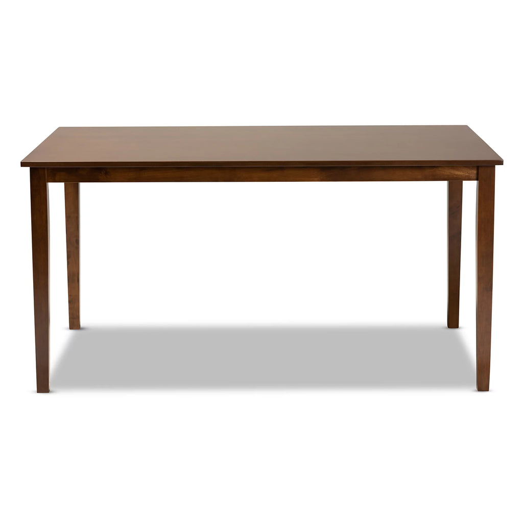 Walnut Brown Rectangular Wood Dining Table X3669
