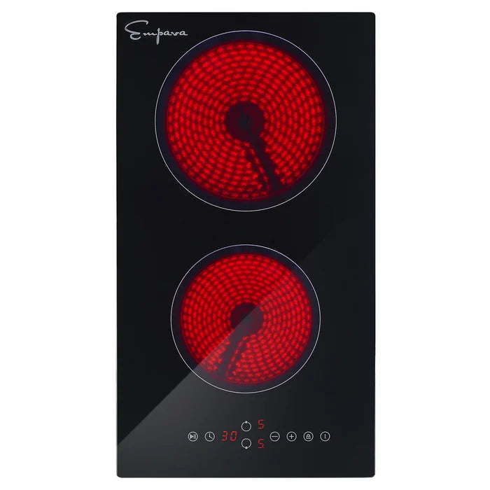 Electric Smooth Surface Radiant Cooktop with 2 Elements N722840