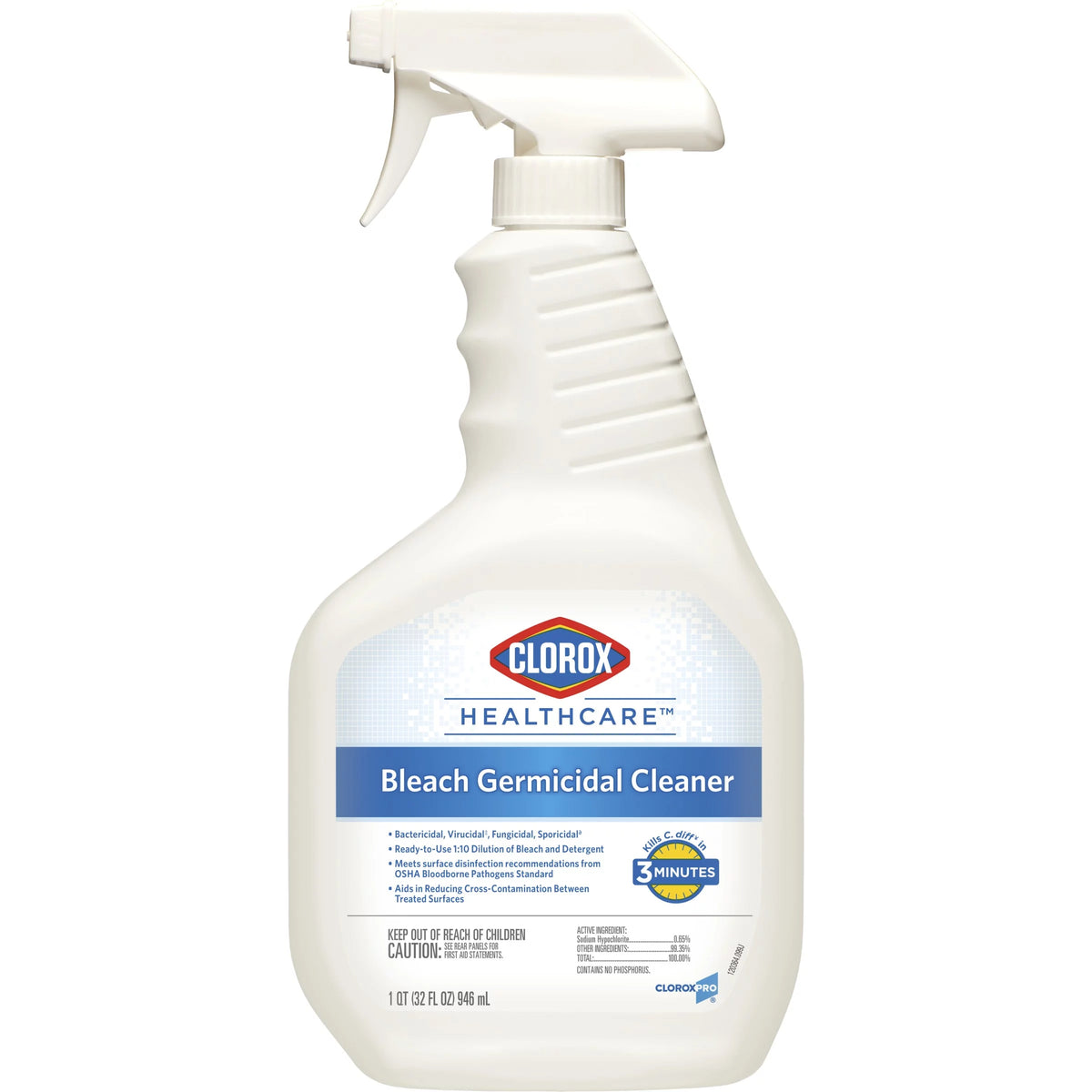 Bleach Germicidal Cleaner Spray, 32 Ounces Each, Pack of 6 P782110