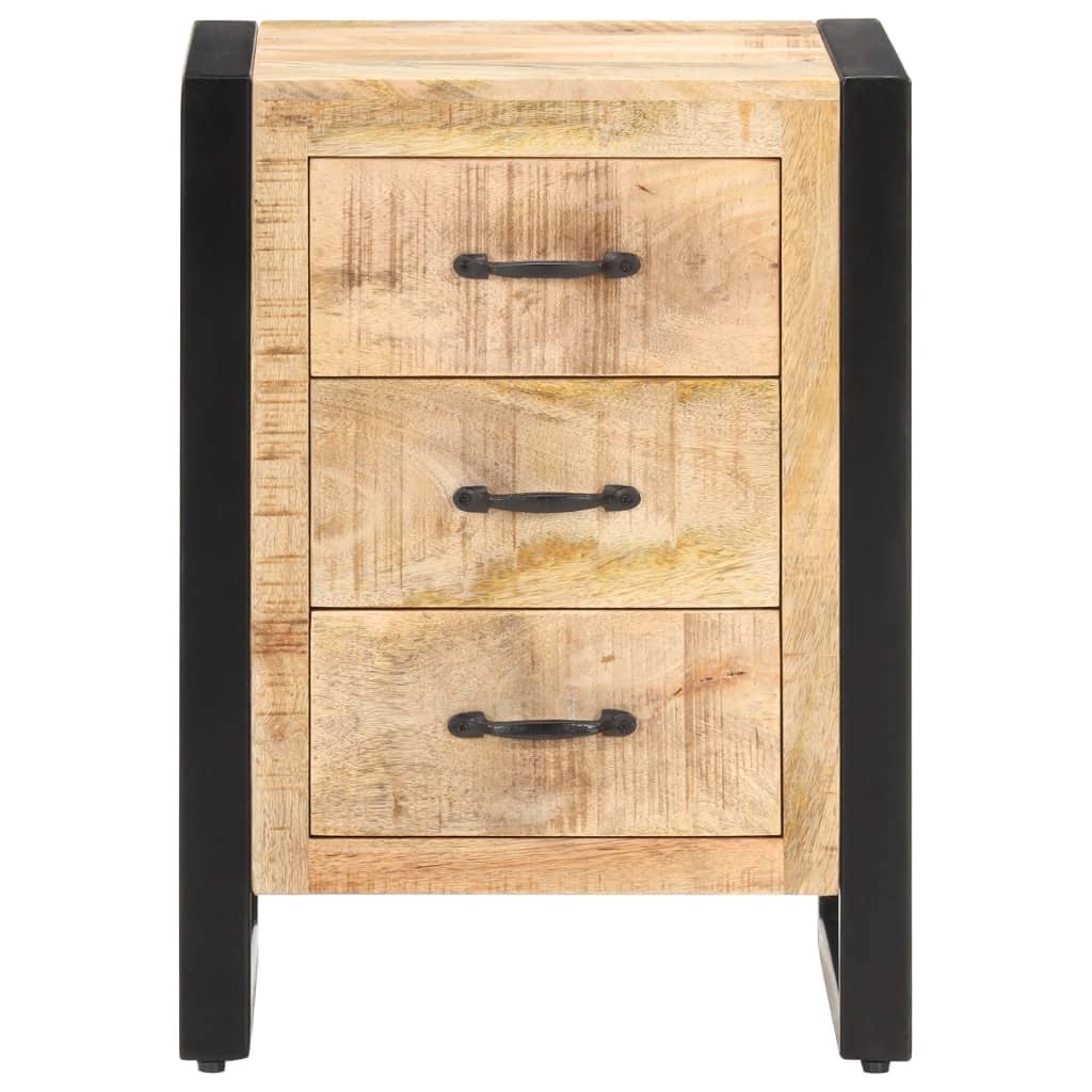 Solid Mango Wood Bedside Cabinet J7711