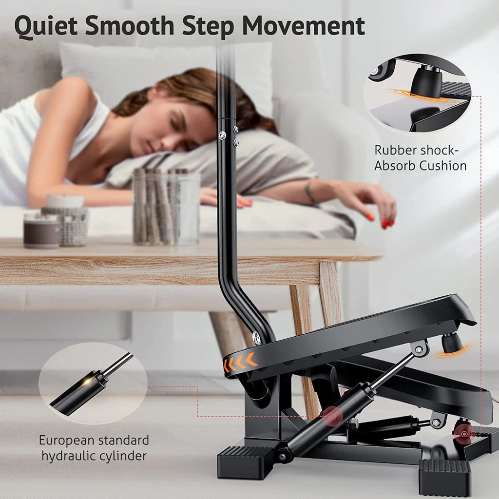 Stair Stepper with Resistance Band and LED Monitor E634424