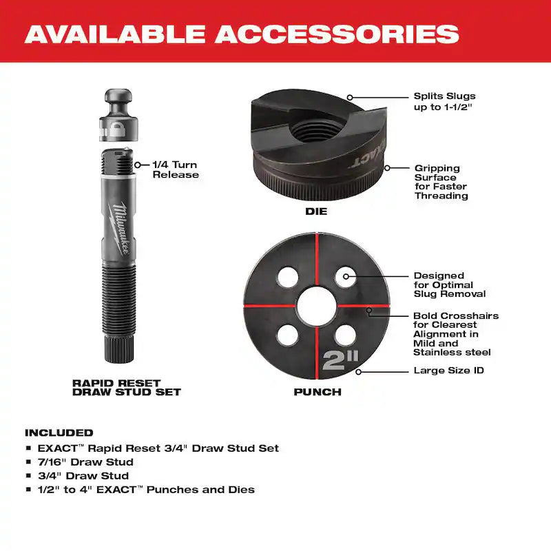 Cordless Knockout Tool Kit with Die Set & Fish Tape M209644