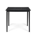 Acacia Wood Rectangle Bar Table Dark Gray Y24574
