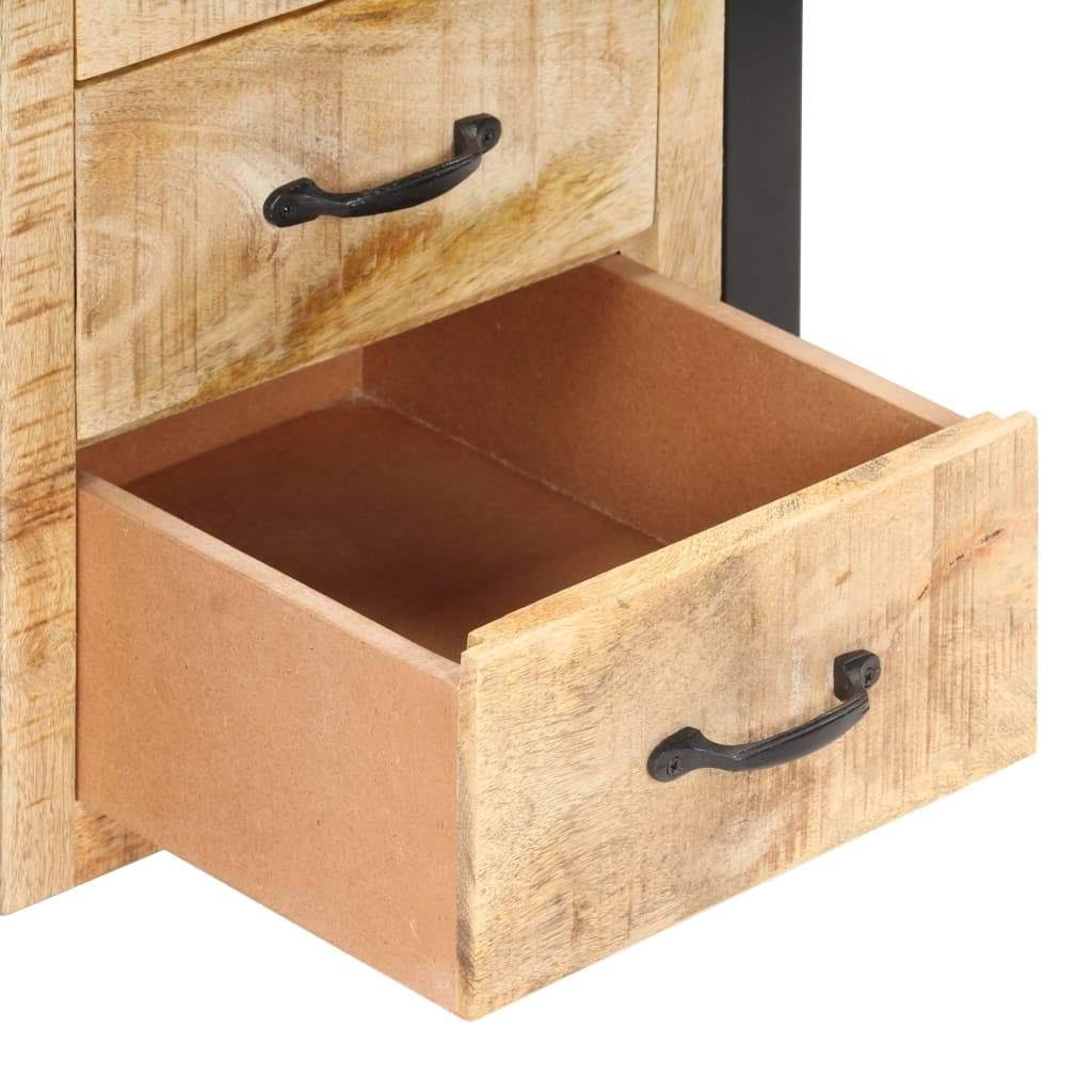 Solid Mango Wood Bedside Cabinet J7711