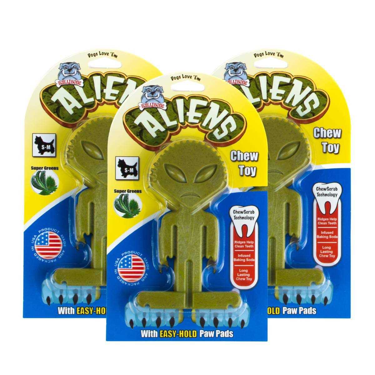 Small Alien Bone Dog Chew Toy with Easy Hold Grips F98805