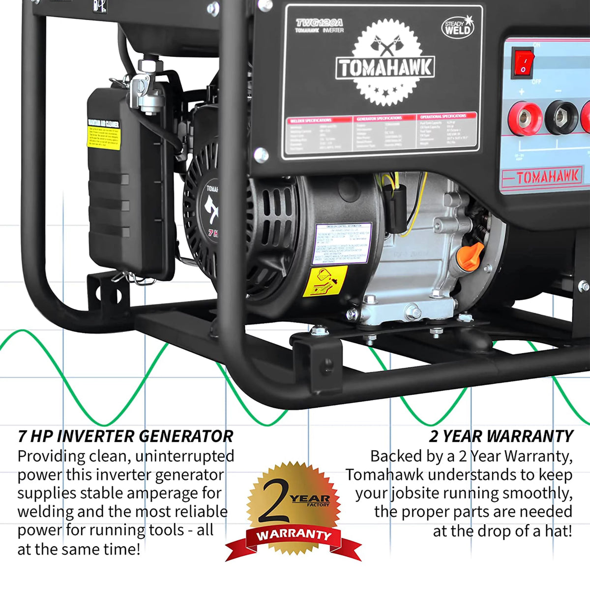 120 Amp Welder with 2,200W Generator G72642