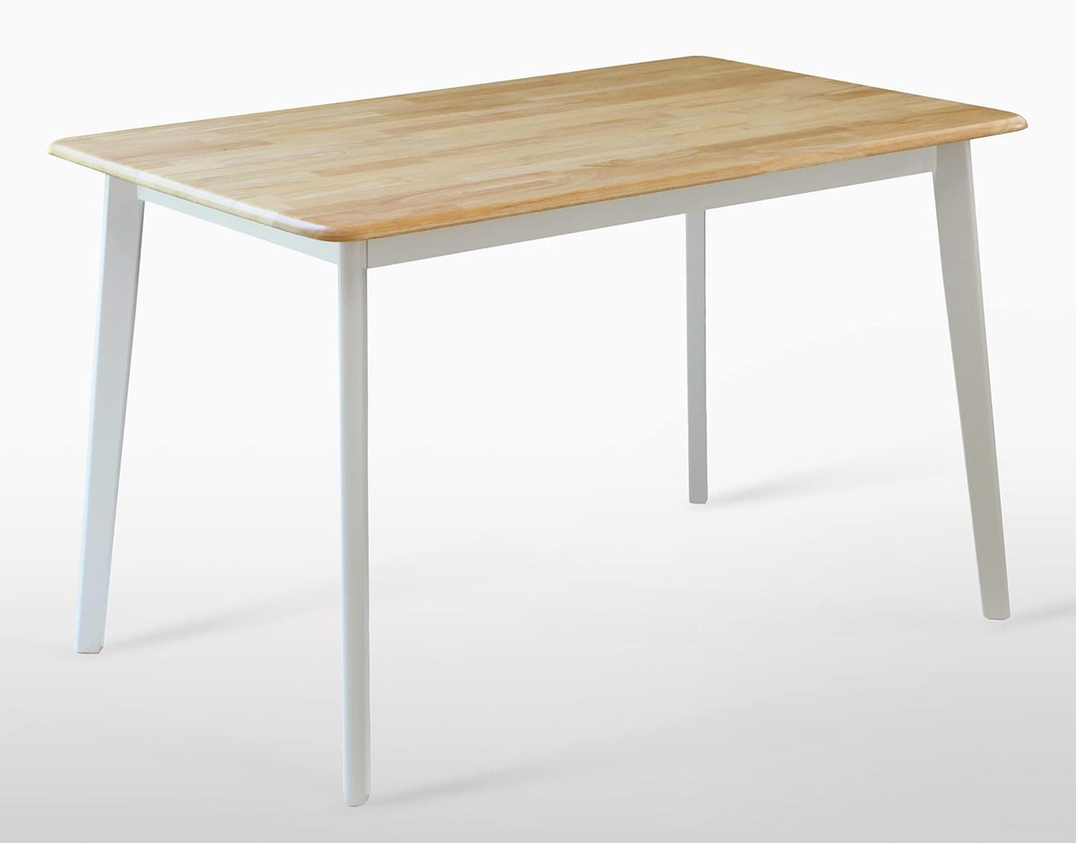 Natural Solid Rubber Wood Dining Table Z3363