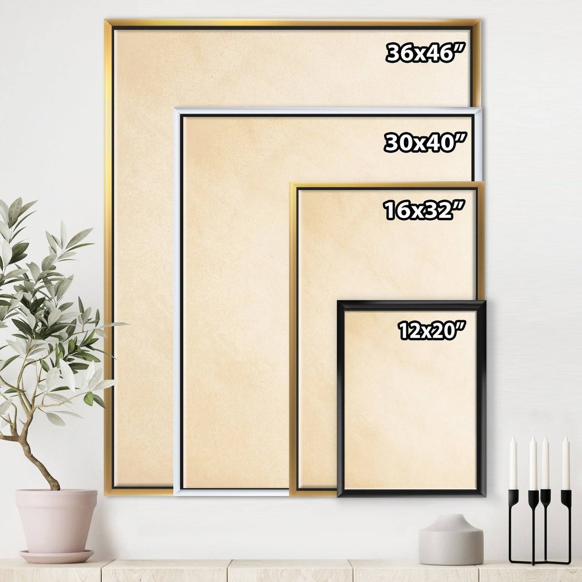 Framed Canvas K842