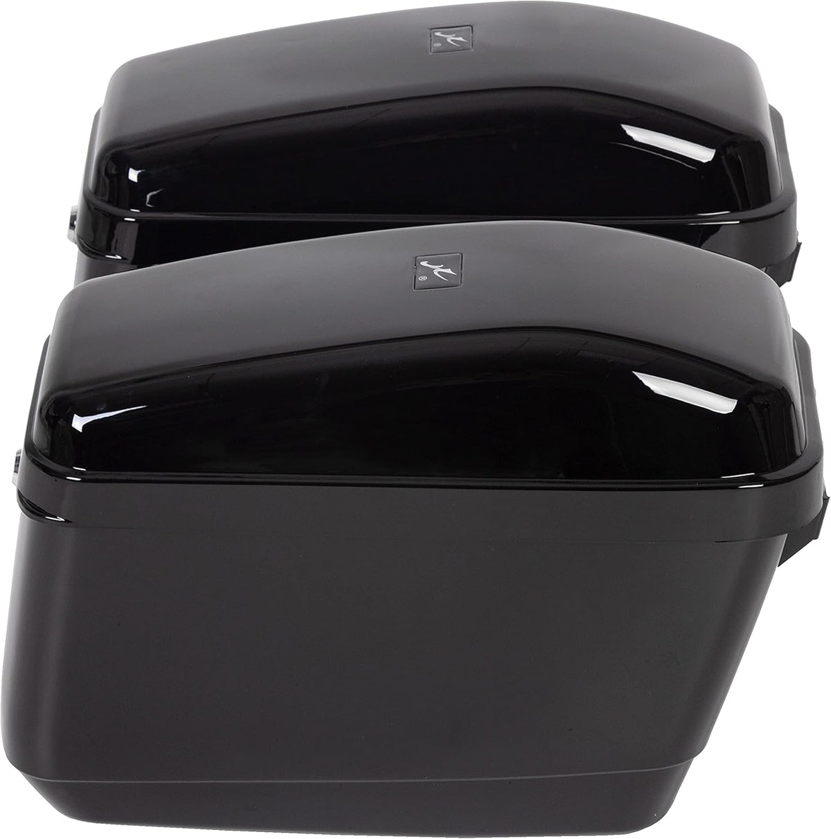 Hard Motorcycle Saddlebags with Mounting Kit Black T847081