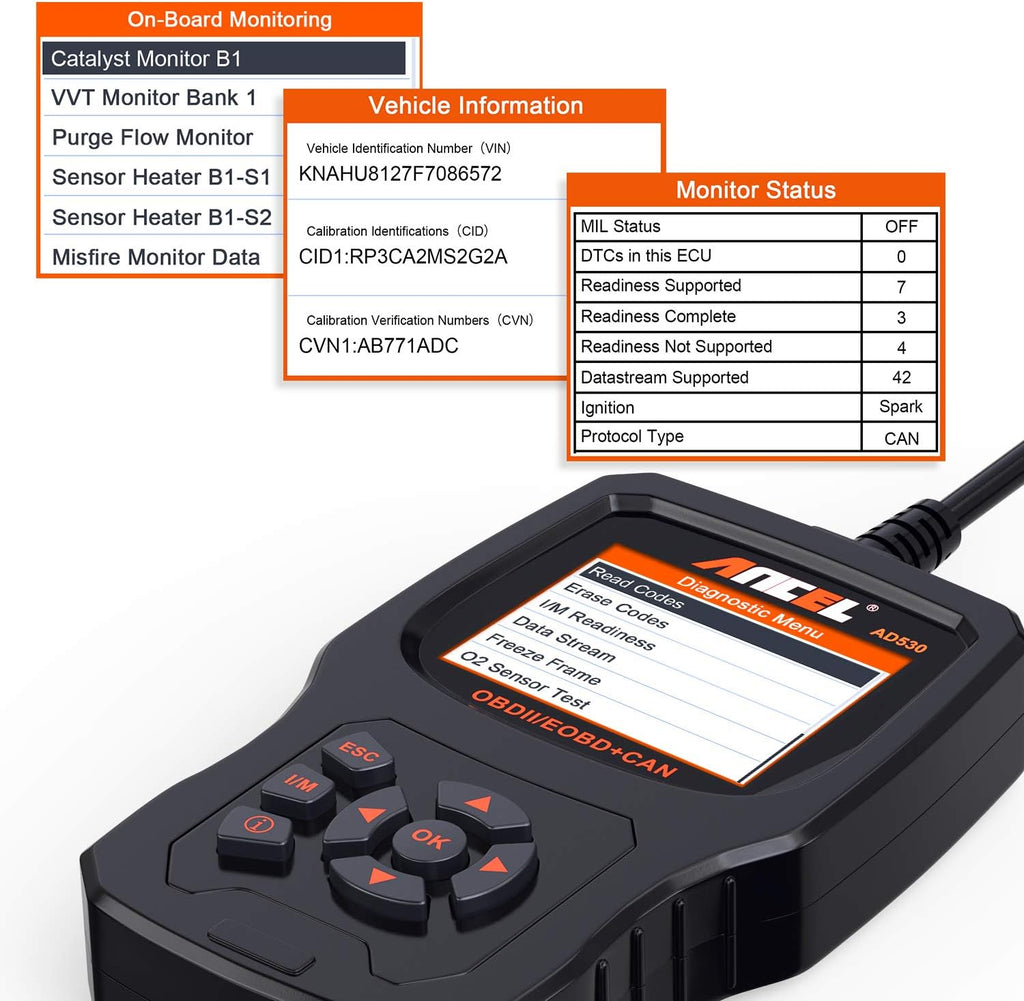OBD2 Scanner Car Code Reader Diagnostic Scan Tool Pack of 2 I238