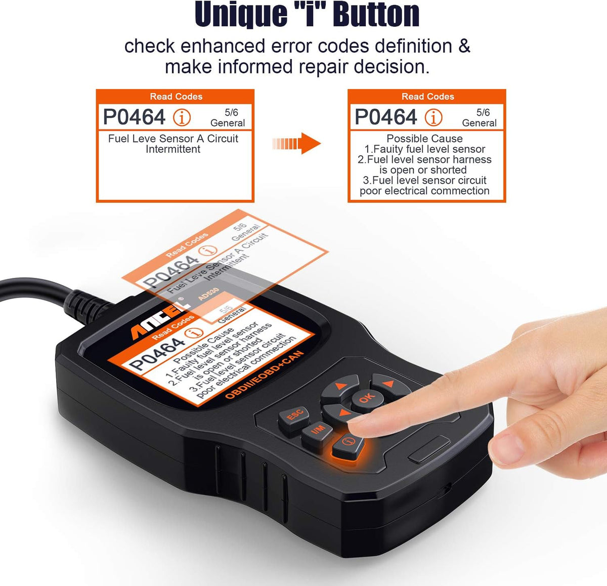 OBD2 Scanner Car Code Reader Diagnostic Scan Tool Pack of 2 I238