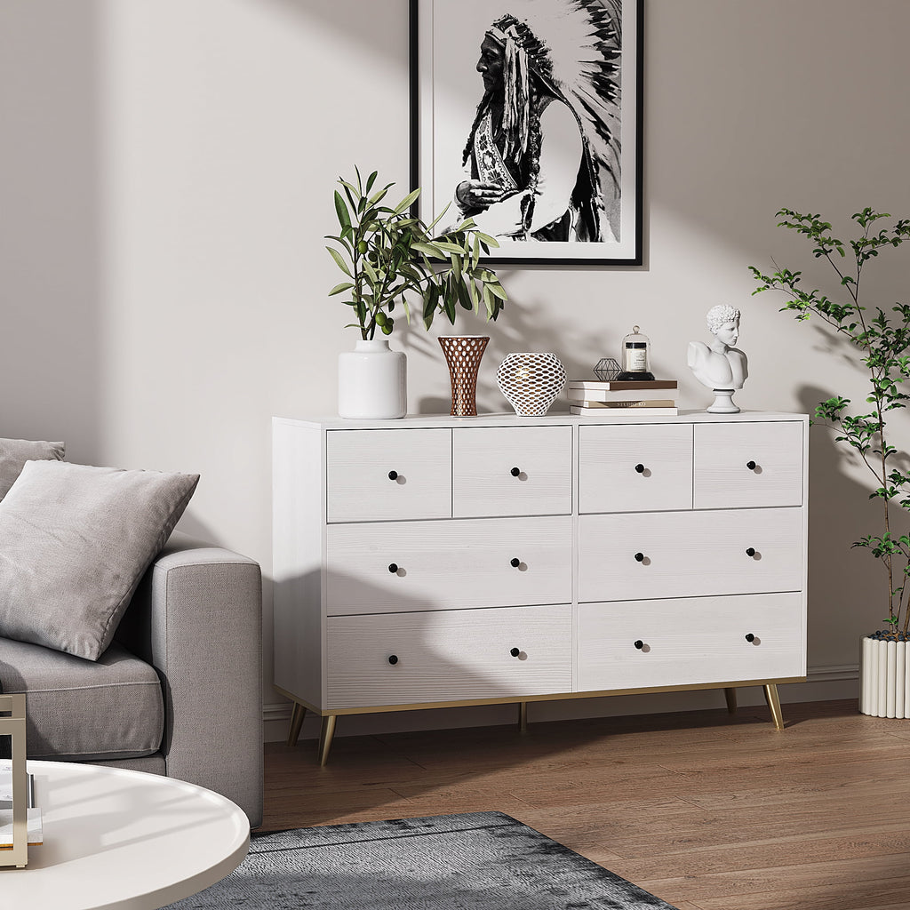 Black 8 Drawer Dresser H4197
