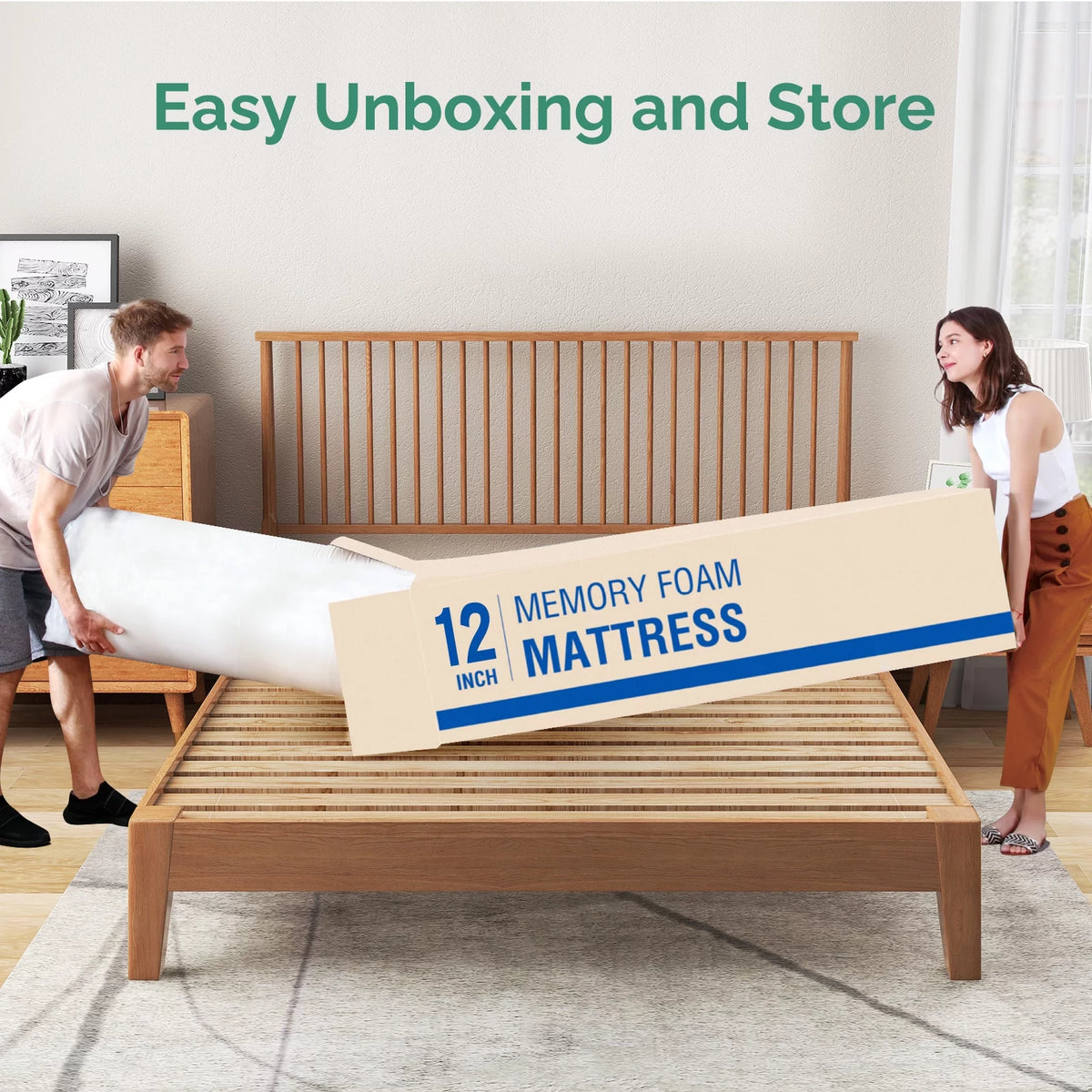 10 inch Gel Memory Foam Twin Mattress U814