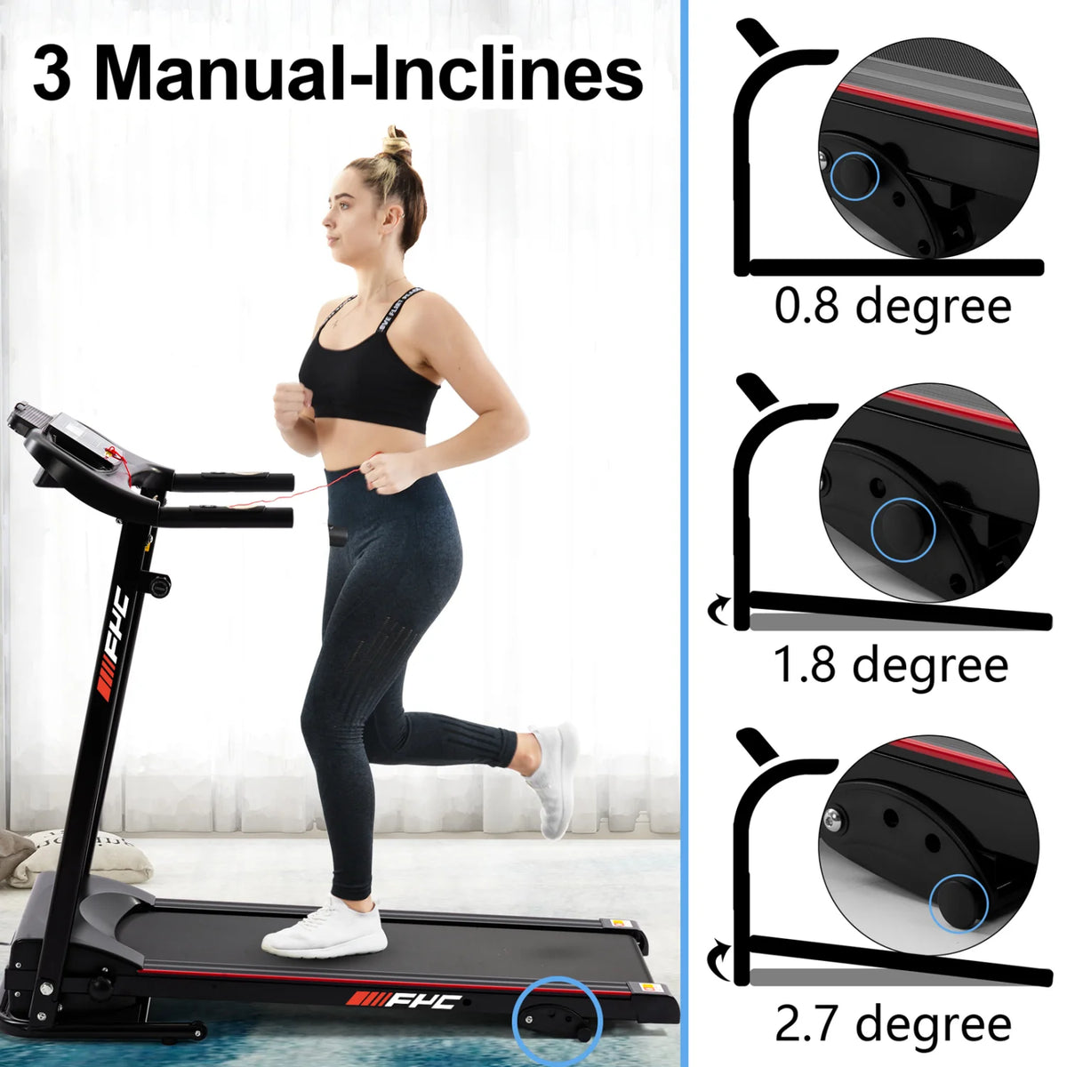2.5HP Incline Folding Treadmill V5698