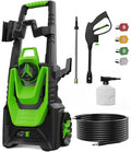Electric Pressure Washer with 35FT Power Cord 20FT Hose 4 Tips 500ML Foam Cannon A424