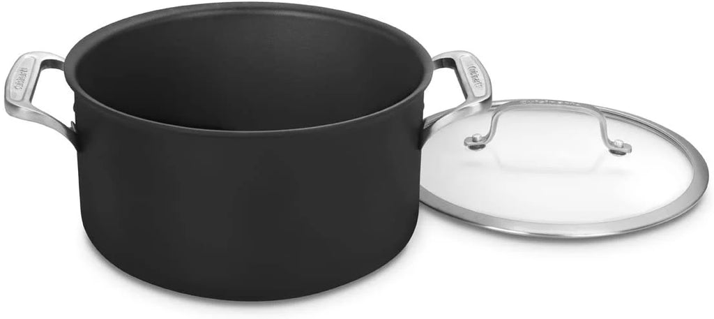 6-qt Anodized Stock Pot with Glass Lid Y920