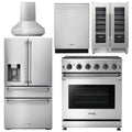 30 Propane Gas Range, Range Hood, Refrigerator, Dishwasher, Wine Cooler K696649
