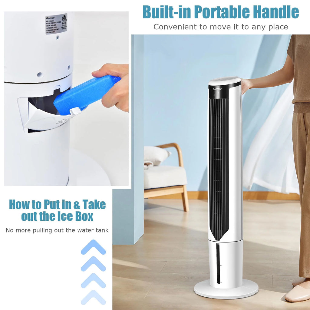 41'' Evaporative Air Cooler Oscillating Fan with Remote Control P624604