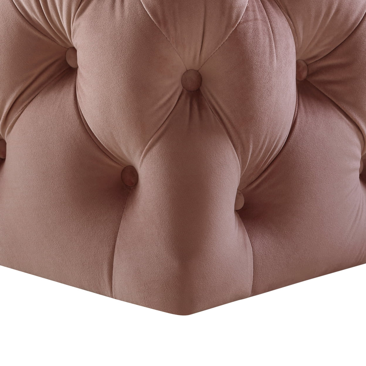 Velvet or Linen Tufted Square Cocktail Ottoman P5007