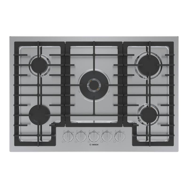 30 in. Gas Cooktop in Stainless Steel with 5 Burners V954