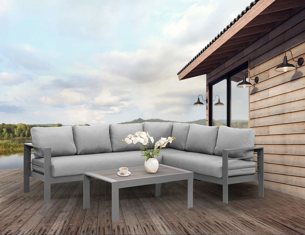3 Pieces All-Weather Aluminum Patio Sofa Set M3154