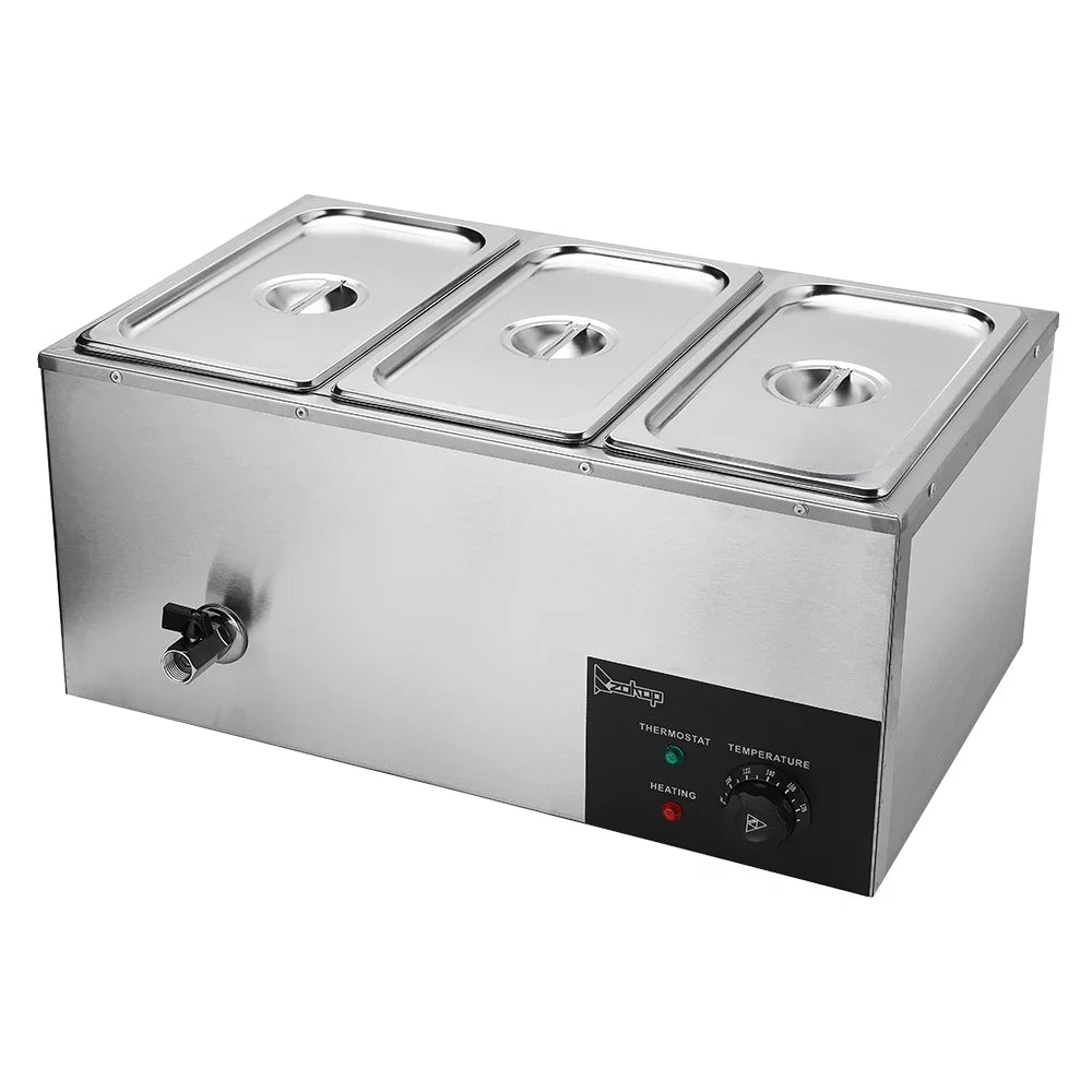 6.9Qt 3-Pan Stainless Steel Food Warmer T453856