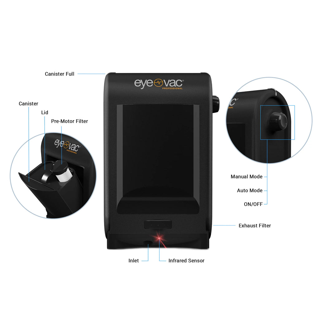 Black Touchless Electric Stationary Pet Vacuum Hard Floor Cleaner N794