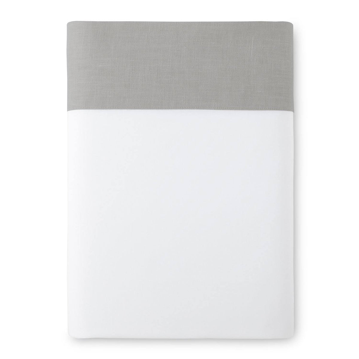 King/Cal-King Gray Linen Percale Flat Sheet G12642