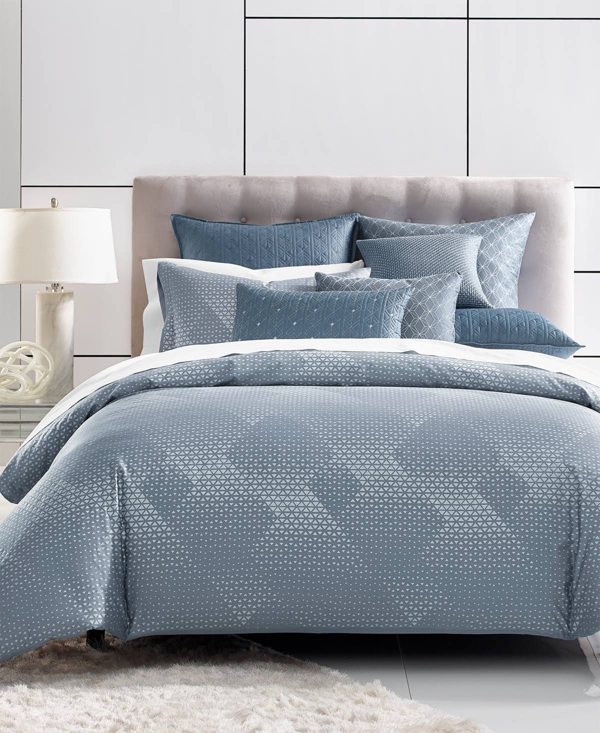 400 Thread Count Pima Cotton Full/Queen Duvet Cover Blue R9379
