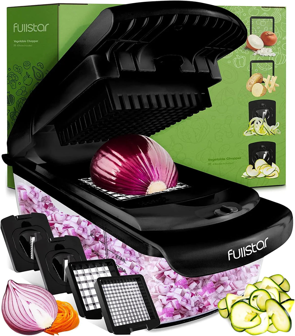 Vegetable Chopper with Container 4 Blades H59131