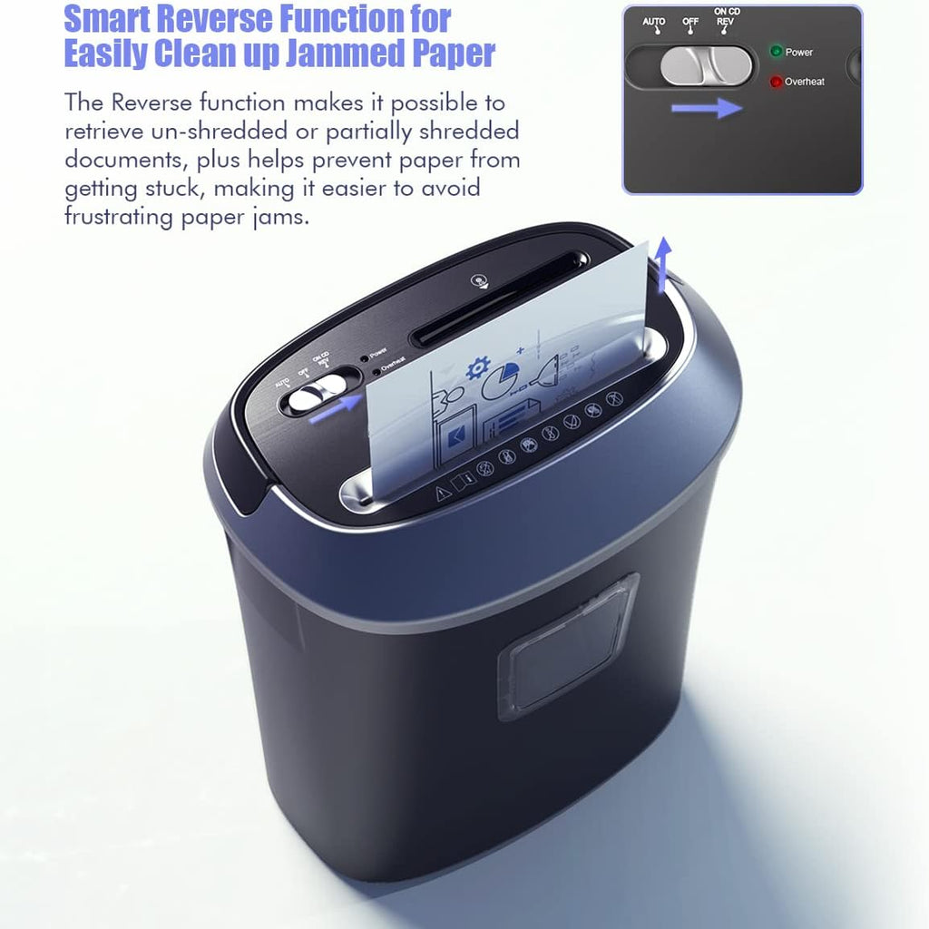 12-Sheet Cross-Cut Paper Shredder 5.8 Gallons Pack of 2 R38899