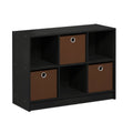 Americano Medium Brown 3x2 Bookcase Storage with Bins C499044