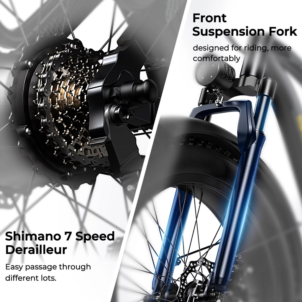 750W 26 Fat Tire Electric Mountain Bike O324005