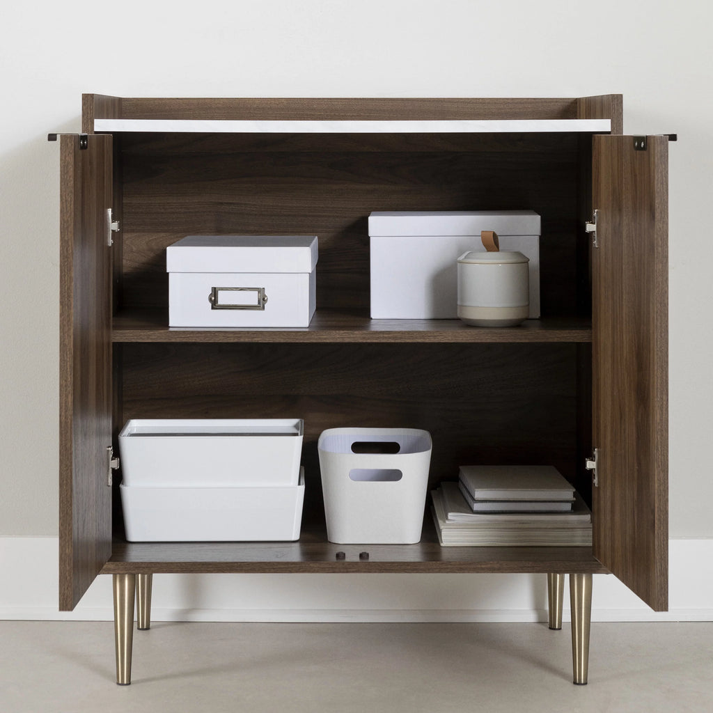 Natural Walnut Storage Cabinet B298274