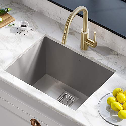 24-inch Undermount Single Bowl Stainless Steel Utility Sink S1281