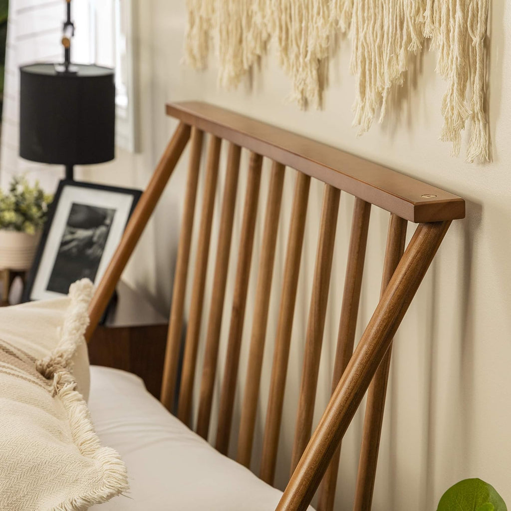 Twin Caramel Solid Wood Platform Bed Z293384
