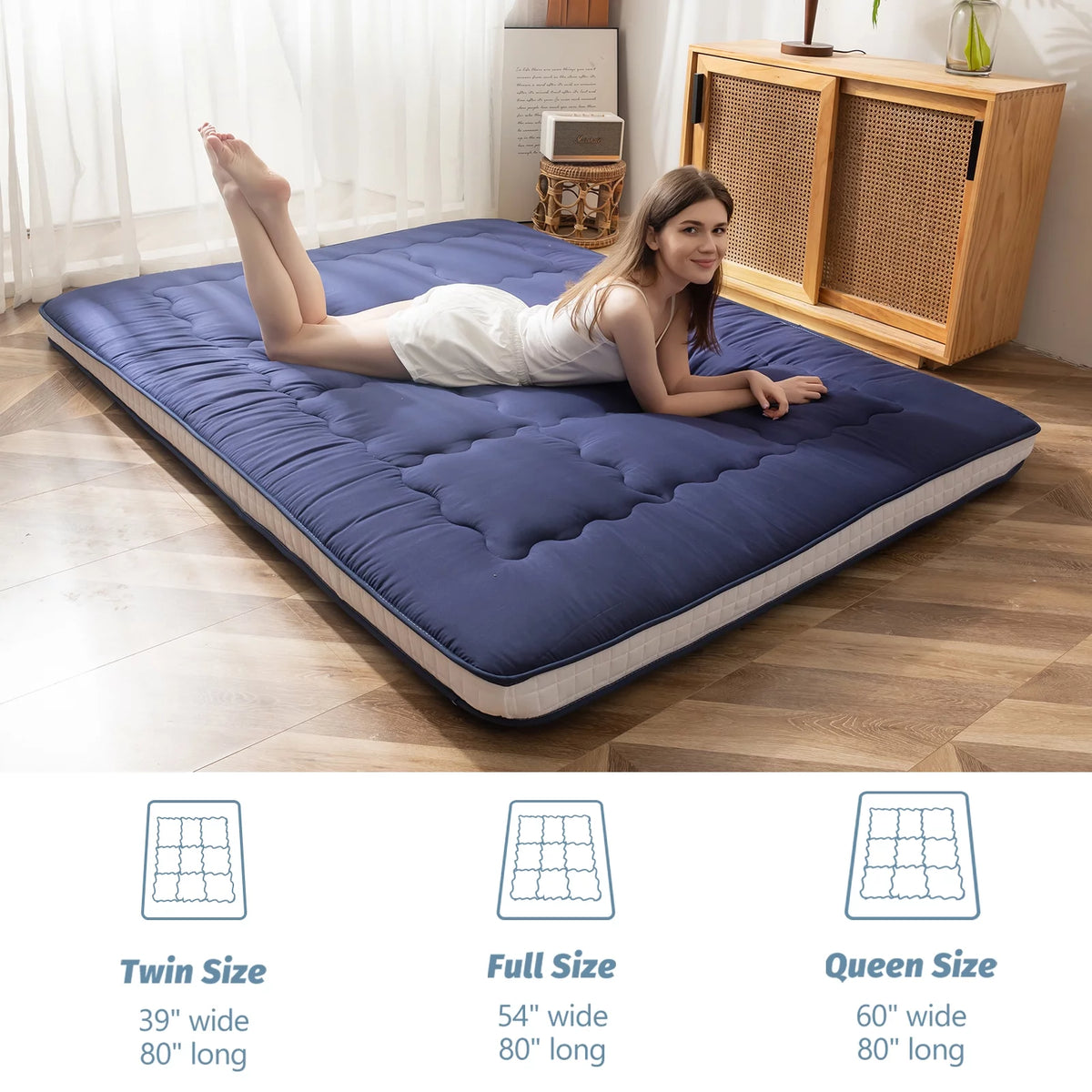 Memory Foam Padded Japanese Floor Mattress M1268