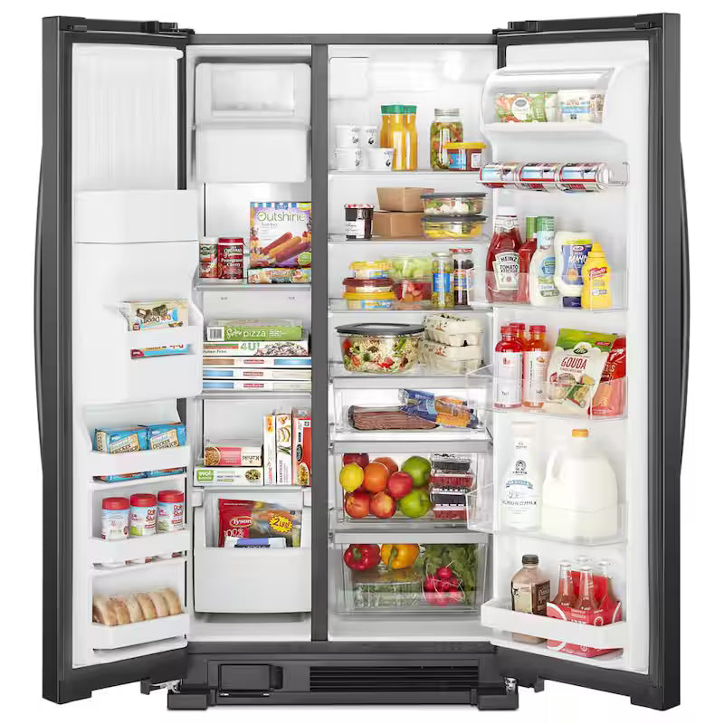 Black 25 cu. ft. Side by Side Refrigerator H39765