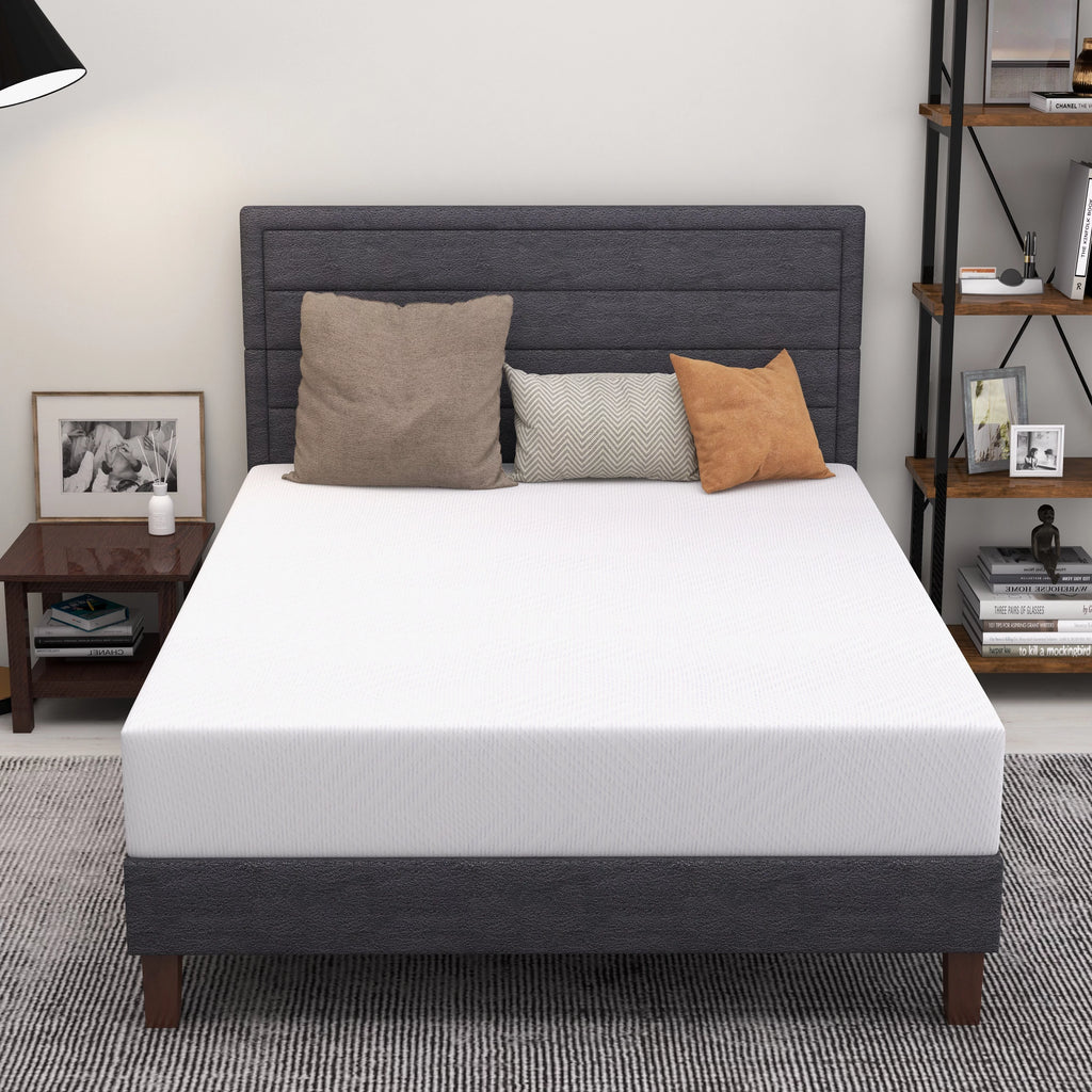 Twin Size Green Tea Gel Memory Foam Mattress Y471267