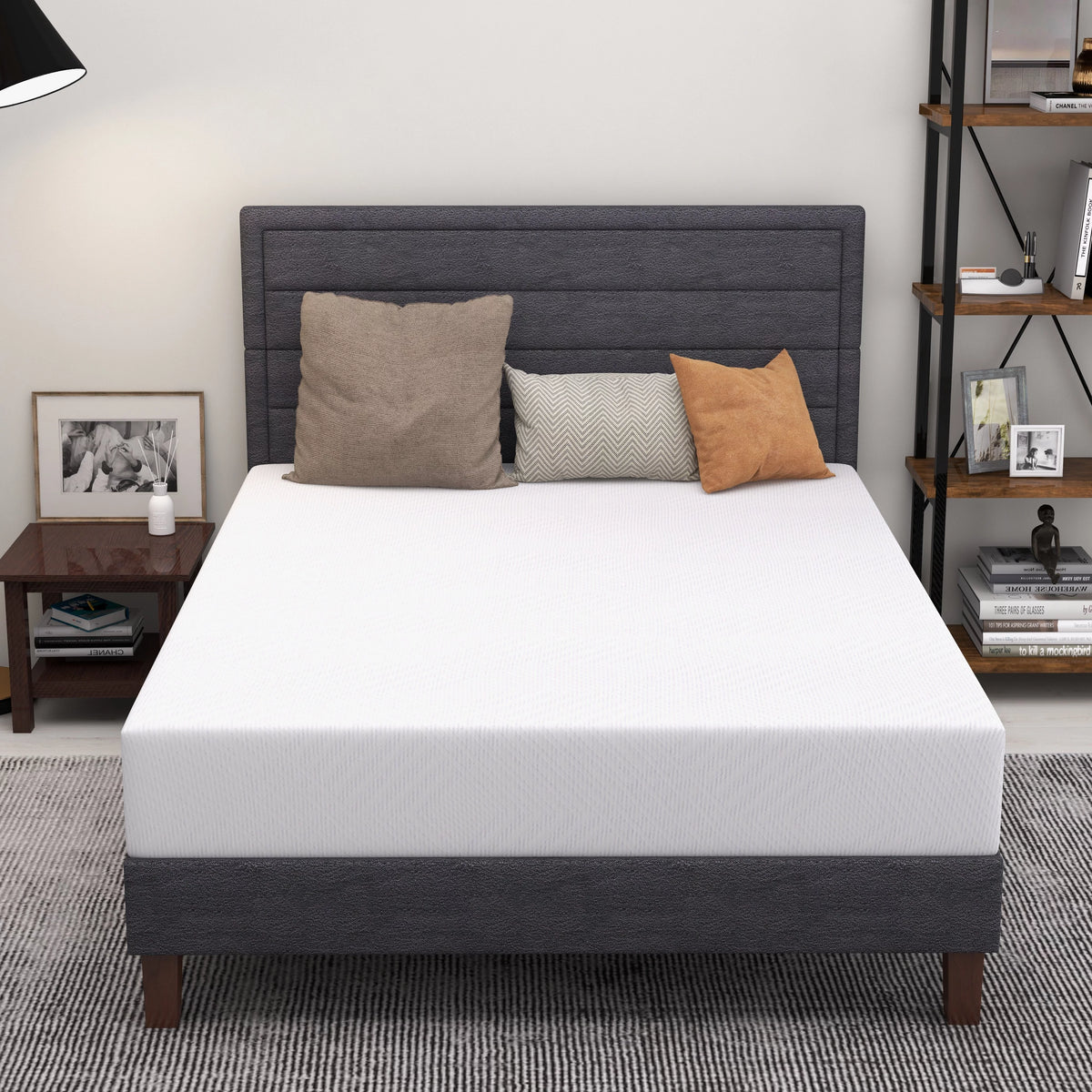Twin Size Green Tea Gel Memory Foam Mattress Y471267
