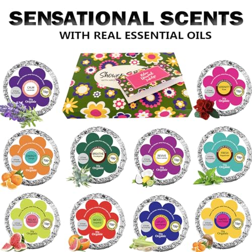24 Natural & Organic Bath Bombs with Essential Oils & Shea Butter L158465