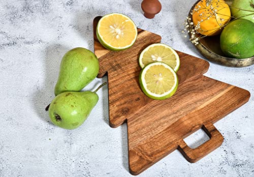 Organic Acacia Cutting Chopping Board with Handles A491675