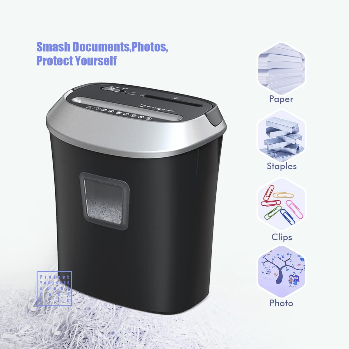 12-Sheet Cross-Cut Paper Shredder 5.8 Gallons Pack of 2 R38899